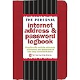The Personal Internet Address & Password Logbook (removable cover band for security)