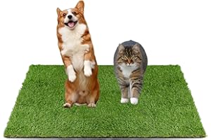 GOVNPJ Alfombra de Césped Artificial de para Perros, Césped Falso para Perros, área de Entrenamiento para Patio, Decoración de Césped para Interiores y Exteriores, 50 x 60 cm