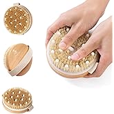 Bluefox Dry and Wet Body Brush &ndash; Soft Fiber, Non-Slip Handle, Large Head Bath Brush for Skin Exfoliation and Massage