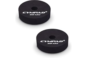 Cympad Moderator Cymbal Tuner Pads - 60mm Double Set - Réduit les harmoniques et le sustain - Rondelles de cymbale en mousse pour le studio, la pratique et le contrôle du son en direct