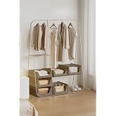 Mithra Life 6 B&ouml;lmeli Kayar Raf Organizer Dolap İ&ccedil;i Kıyafet Aksesuar D&uuml;zenleyici Bej 45x35 cm MIT1260