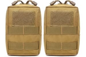 DONGKER 2 bolsas Molle, bolsas tácticas de nailon 1000D para arnés táctico para perro