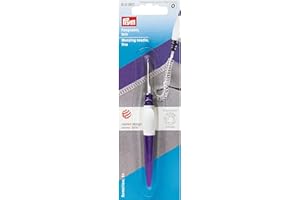 ‎PRYM Prym fein Ergonomics Fangnadel, Stahl, pflaumenblau, One Size