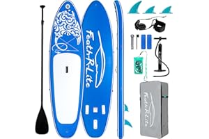 FEATH-R-LITE SUP Gonfiabile Adulti 150kg Tavola da Paddle Gonfiabile Stand Up Paddle Gonfiabile Tavola Surf Paddle Board con Accessori Completi per Tavola SUP