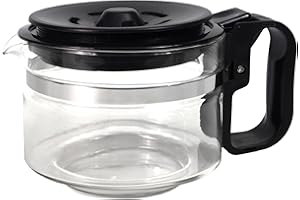 Sanfor Cafetera eléctrica universal con jarra de vidrio | Pequeña | Color transparente | 900 ml