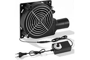 Joycabin 120 mm radialfläkt, 12 V turbinblåsare med varvtalsregulator för PC, uppblåsning, kamin, BBQ-picknick, växthus, 3D-utskrift, kylningsfläkt för hushållsapparater med rör