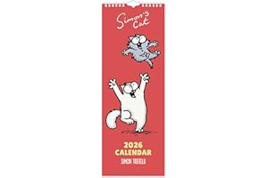 2026 Simon's Cat Slim Wall Calendar Month to View Layout by Portico Designs Ltd