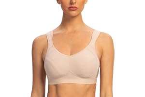 AGONVIN Extreme Control Sujetador Deportivo para Mujer Sin Relleno