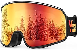 YOZISS Unisex Skibrille für Herren und Damen Jungen,OTG Snowboardbrille UV400 Schutz Skibrille für Brillenträger,Anti Beschlag Schneebrille für Skifahren Snowboarden