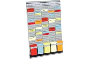 Franken PV1 Organiseur de bureau avec cartes en T et en-têtes en allemand 20 pièces 31,5 x 49 cm
