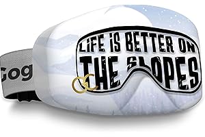 GogglesCover Premium: Protective ski and snowboard goggles cover, lifeis better on the slopes design
