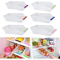 Organizzatore Frigorifero AMZENTIALS Con Clip Magnetiche - Contenitore Bevande Compatto Salvaspazio - Foto 3