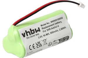 vhbw 1x Batterie Compatible avec Bang & Olufsen BeoCom 2 téléphone Fixe sans Fil (800mAh, 3,6V, NiMH) - Remplacement pour 3HR-AAAU-2