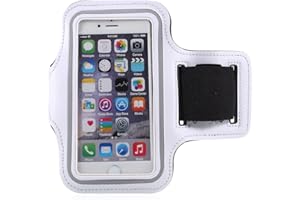 CoverKingz Sportarmband kompatibel mit iPhone 7 / iPhone 8 Armtasche mit Schlüsselfach - Sport Laufarmband Handy Armband Weiß