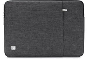 ‎NIDOO NIDOO 14-15,3 Zoll Wasserdicht Laptop Sleeve Case Notebook Hülle Schutzhülle Tasche Laptoptasche für 15,3" MacBook Air M3 M2 / 15" Surface Laptop 7 6 5/14" ThinkPad T14 T490 T470s T460, Dunkelgrau