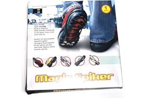 MAGIC SPIKER Ice Grippers - Excellent Traction on Ice & Snow. Anti-Slip. UK Sizes 8 - 13