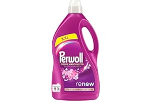‎PERWOLL PERWOLL Blütenrausch Waschmittel 160 (2x80 Waschladungen), Feinwaschmittel reinigt sanft und erneuert Farben und Fasern, für alle farbigen Textilien, Color Waschmittel mit Dreifach-Renew-Technologie