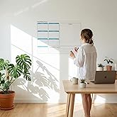 Fark Tanıtım Haftalık Planlayıcı &Ccedil;izelgesi Elektrostatik Akıllı Kağıt Yazı Tahtası (70 cm x 56 cm)