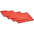 Amtech G0946 Filler Applicator Kit, 4-Piece Plastic Scraper Set, Lightweight, Reusable and Easy to Clean, Sizes 50, 80, 100, 120mm