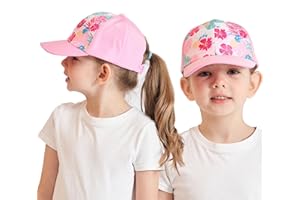 GENDEDA 3-8 Years Children's Baseball Cap with Ponytail for Girls Boys Golf Visor Hat Baseball Cap Sun Visor Hat UV Protection Peaked Cap Summer Hat Junior Summer Hat Tennis Cap Sun Hat Visor UPF 50+