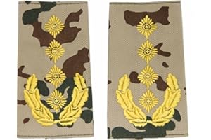 baum-m gmbh Rangschlaufen für Schulterklappen Heer für die Deutsche Bundeswehr tropentarn mit schwarzem oder goldenem Stick