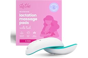 LaVie Wärmende Stillmassagepads, Stillunterstützung bei verstopften Kanälen, Mastitis, Verbesserung des Milchflusses, Engorgement, medizinischer Qualität Teal