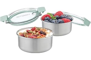 Smash Microwave Safe Stainless Steel Snack Pots 200 ML 2 Pk Sage | 2 Pack