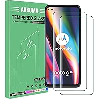 AOKUMA Screen Protector for Motorola Moto G 5G Plus, Pack of 2, Glass Compatible with Motorola Moto G 5G Plus Screen Protecto