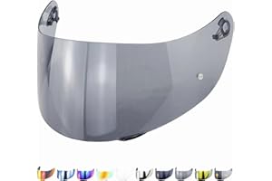 Everalo Visera Casco Compatible con Agv K1 - K1s - K3sv - K5 - K5s - S4sv - Horizon - Skyline - Strada - Stealth sv - Compact - Numo - Pantalla Gt2 Pinlock Ready (Negro claro)