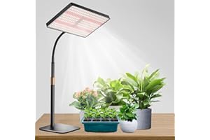 Railee Lampada per Piante Luce di Coltivazione a UV-IR Spettro Completo 286 LEDs Dimmerabile Lampada da Coltivazione con Timer Grow Light per Semina Crescita Fioritura Fruttificazione