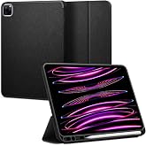 Spigen iPad Pro 12.9" (2022 / 2021) ile Uyumlu Kılıf Urban Fit &Ouml;rg&uuml; Kumaş Siyah Kapak - ACS03434 (Spigen TR Garantili)
