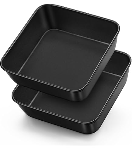 JIEHIN 2er Set Quadratische Backformen Aus Edelstahl - Perfekt Für Kuchen & Lasagne!