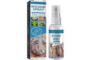 KOAHDE Wound Spray pour Chiens et Chats,Spray de Nettoyage pour Animaux de Compagnie,30ML,1PC,Traitement des Plaies Cutanées Cutanées Grattées pour Chiens et Chats Fluide Antiseptique Réparateur