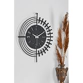 Muyika Dubai Decorative Metal Black Wall Clock 41X41Cm Silent Mechanism Mds-41 Myk2079-1