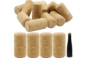 XIAOJING0 20 Stück Korken Zum Basteln,Flaschenkorken,Weinkorken Zum Basteln,Cork,kork,Bastelkorken,Weinkorken,Naturkorken Basteln und Dekorieren,Weinkorken zum Dekorieren,Natur Flaschenkorken- 21mm x 38mm