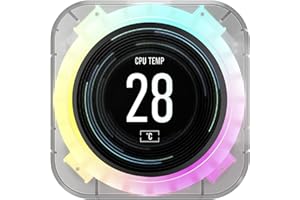 ‎CORSAIR Corsair iCUE Elite CPU-Kühler LCD-Display Upgrade-Kit - IPS-LCD-Bildschirm mit anpassbarer Anzeige, 24 Bit Farbtiefe, 16,7 Millionen Farben, Ring mit 24 RGB-LEDs, Kompatibel mit iCUE Software - EIS