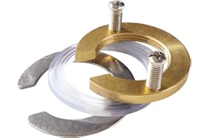 Lyeteung 31mm Kit D'écrou de Fixation de Robinet, Kit de Fixation de Robinet Monobloc, pour Robinets D'eau Chaude et Froide Dans Les Lavabos de Cuisine, Laiton