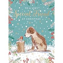 Noel Tatt Lovely Wife Christas Card - Cuddling Penguins Ebossed With Foil Finish - Eco