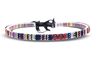 Made by Nami Boho Surfer Anklet Unisex - Ethnic Ankle Bracelet Women & Men - Handmade Beach Jewellery & Festival Accessories - Thin String Rope Anklet (Dark Multi)