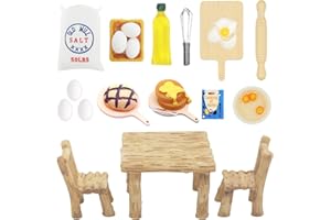 Shinybox Miniatura Dollhouse Accessori, 20 Pezzi Insieme di Cottura in Miniatura, Set da Cucina in Miniatura, Accessori Casa Bambole Miniatura, Mobili in Miniatura, Miniatura per la Casa Delle Bambole