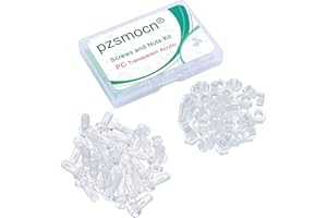 Pzsmocn 60 Piezas / 30 Juegos M6 PC Juego Tuercas y Tornillos Acrílico Diáfano. M6 * 15 mm Tornillo Plástico PC Acrílico Diáfano Cruz Apriete Mano Tornillo Redondo y kit de Tuercas Hexagonales M6.