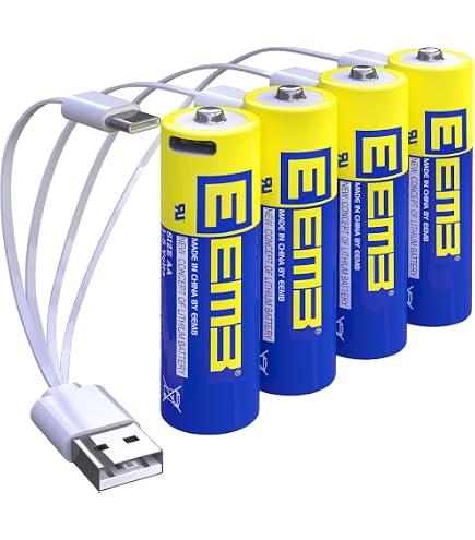 Wiederaufladbare AA-Batterien 4 Stück Mit Ladegerät | 1,6V, 2500 MWh Ni-Zn, Schnelles Aufladen - Für Spielzeug, Kameras & Mehr