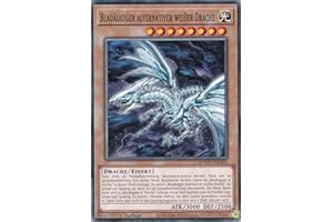 SDWD-DE005 - Blauäugiger alternativer weißer Drache - Common - Deutsch - 1. Auflage - Structure Deck: Blue Eyes White Destiny - mit LMS Trading Fieldcenter-Karte Yugioh