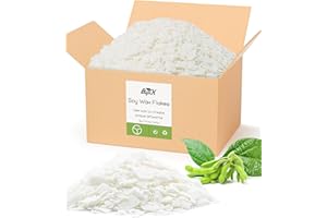 Soy Wax Flakes 5KG, BOYUJK Premium Natural Candle Wax, 100% Soy Wax for Candle Making from Organic Farm, No additives, Harmless and Pure