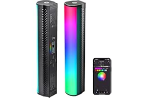 NEEWER Różdżka świetlna RGB ze sterowaniem aplikacją, magnetyczna ręczna fotografia wideo, 2500 K ~ 8500 K, ściemniana CRI95+, pełnokolorowa rurka LED z baterią 2550 mAh, 17 scen świetlnych do vloga,