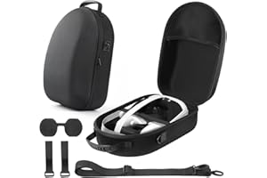 OKESYO Tragetasche für Meta Quest 3 Kompatibel mit Kiwi Design/BOBOVR Akku Elite Strap, Große Kapazität Case für Meta Quest 3 Zubehör, Stoßfeste, Eva-Hartschale