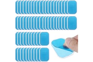 Houdao 60 Pièces EMS Gel Pad Hydrogel Gel Abs Entraîner Replacement Gel Feuille Electrostimulation Electrode Musculation pour ABS EMS Formateur Machine Musculaire Abdominale Stimulateur