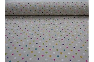 GADETEX Telas por metro loneta (Lacacintos Multicolor, 0,50 x 2,80 m)