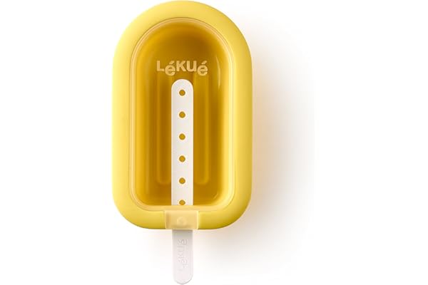 Lékué - Moule à glace empilable Classic Jaune 16,5 cm