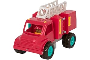 Battat BT2509Z zabawka wosk strażacki dla małych dzieci 18 m+, czerwony